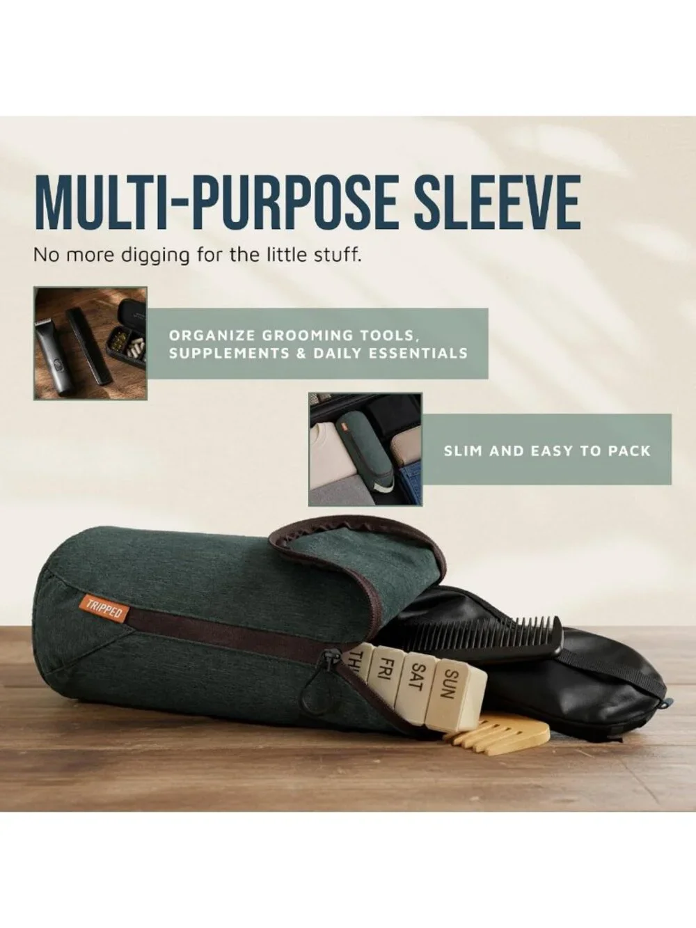 3-Piece Travel Toiletry Bag Set | Compact, Waterproof, Stylish Organizer